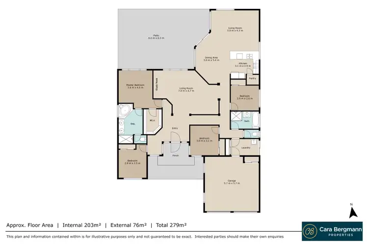 Floorplan of Homely house listing, 8 Carl Place, Bracken Ridge QLD 4017
