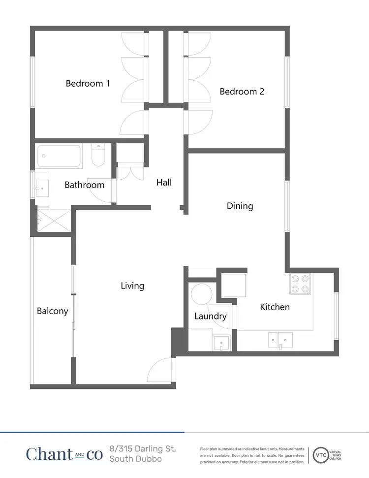 Floorplan of Homely unit listing, 8/315 Darling Street, Dubbo NSW 2830