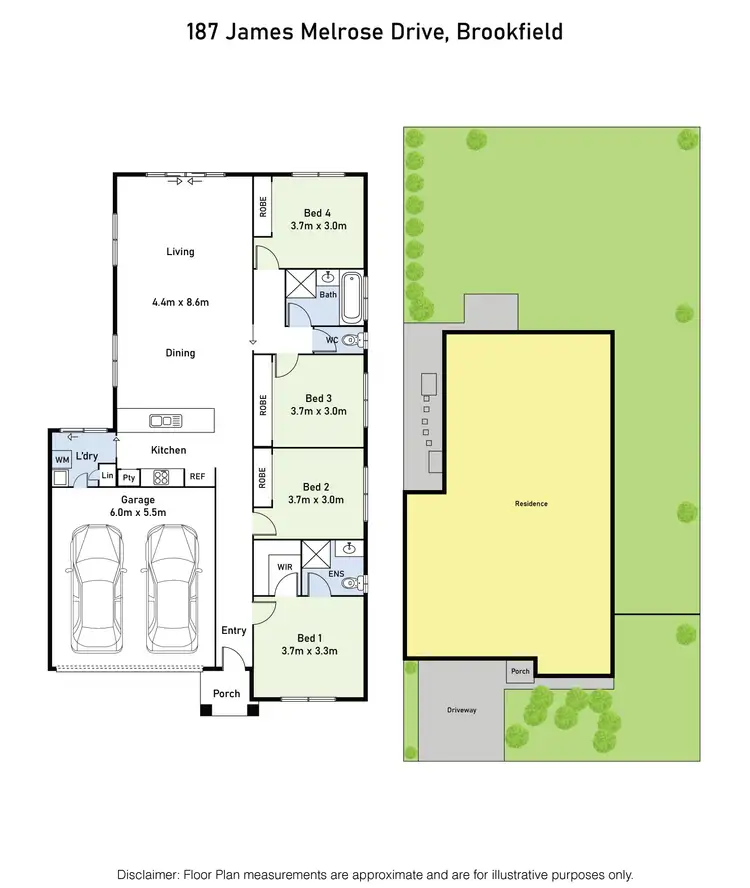 Floorplan of Homely house listing, 187 James Melrose Drive, Brookfield VIC 3338