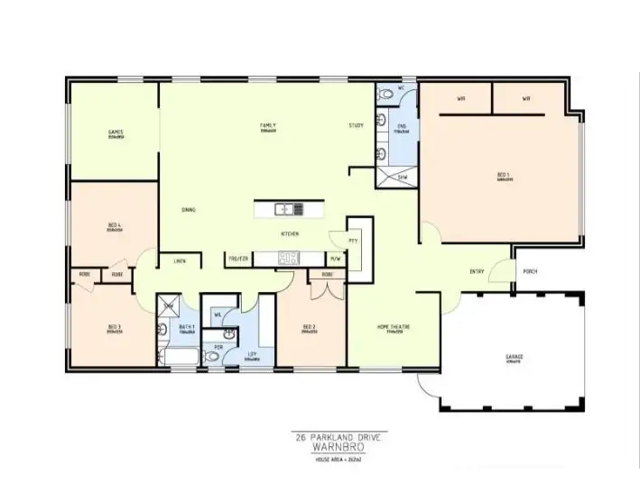 Floorplan of Homely house listing, 26 Parkland Drive, Warnbro WA 6169