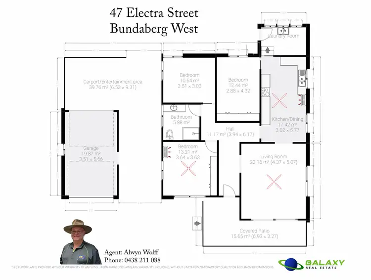 Floorplan of Homely house listing, 47 Electra Street, Bundaberg West QLD 4670