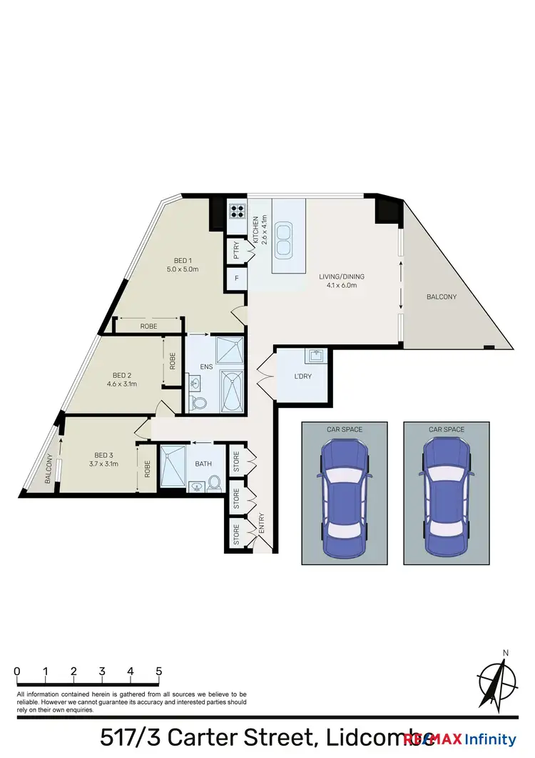 Floorplan of Homely apartment listing, 517/3 Carter Street, Lidcombe NSW 2141