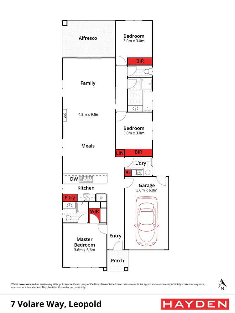 Floorplan of Homely house listing, 7 Volare Way, Leopold VIC 3224