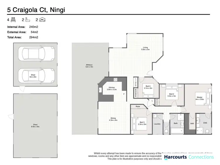 Floorplan of Homely house listing, 5 Craigola Court, Ningi QLD 4511