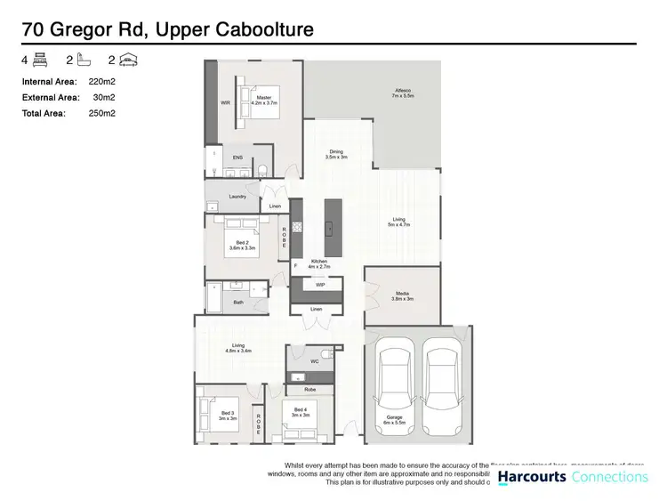 Floorplan of Homely house listing, 70 Gregor Road, Upper Caboolture QLD 4510