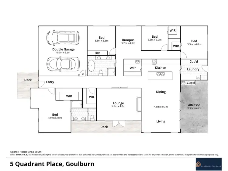 Floorplan of Homely house listing, 5 Quadrant Place, Goulburn NSW 2580
