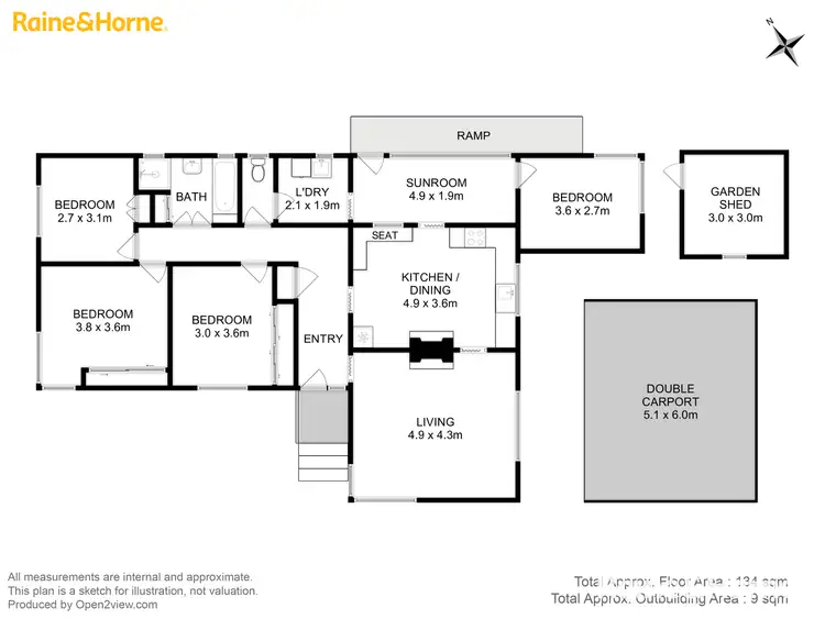 Floorplan of Homely house listing, 5 Easton Avenue, West Moonah TAS 7009