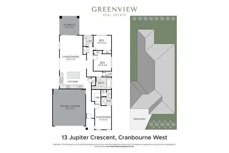 Floorplan of Homely house listing, 13 Jupiter Crescent, Cranbourne West VIC 3977