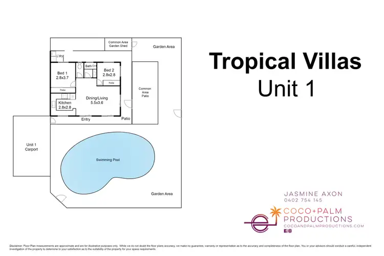 Floorplan of Homely unit listing, 1/342 Port Douglas Road (Tropic Villas), Port Douglas QLD 4877