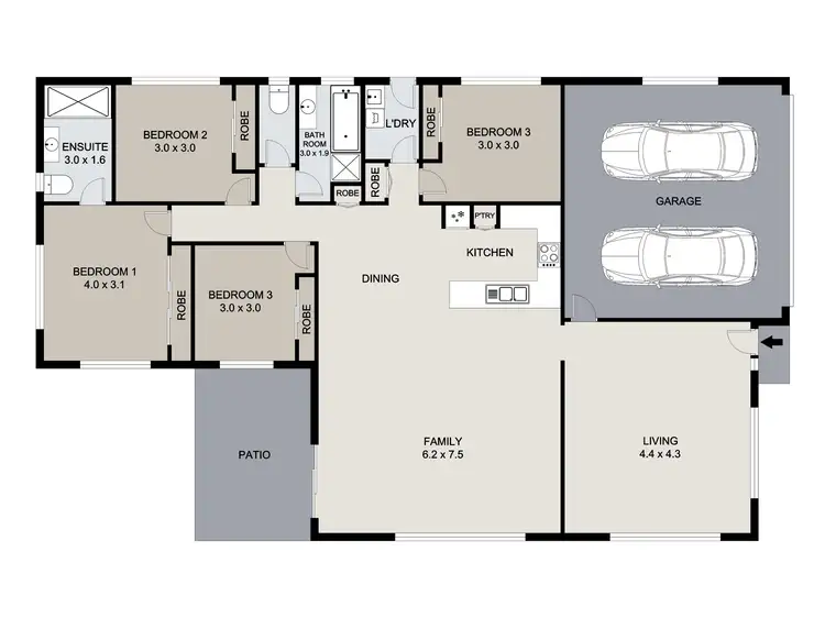 Floorplan of Homely house listing, 6 Tarrawonga Drive, Calliope QLD 4680