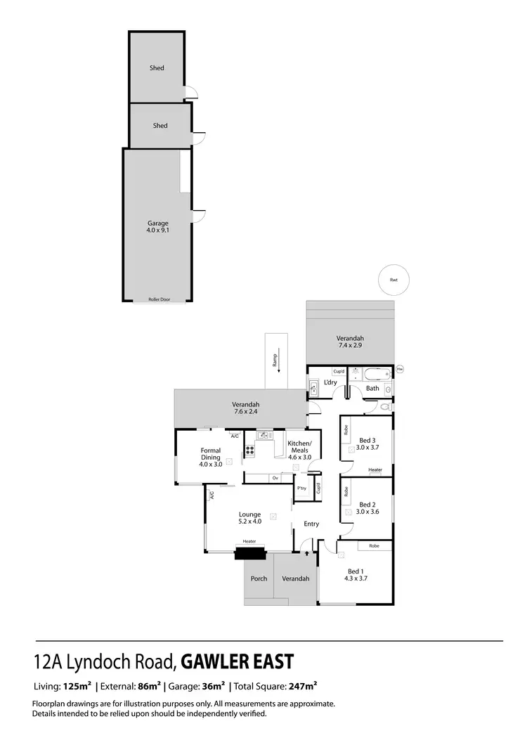 Floorplan of Homely house listing, 12A Lyndoch Road, Gawler East SA 5118