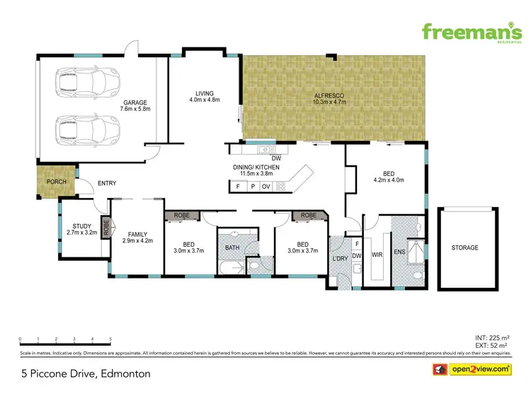 Floorplan of Homely house listing, 5 Piccone Drive, Edmonton QLD 4869