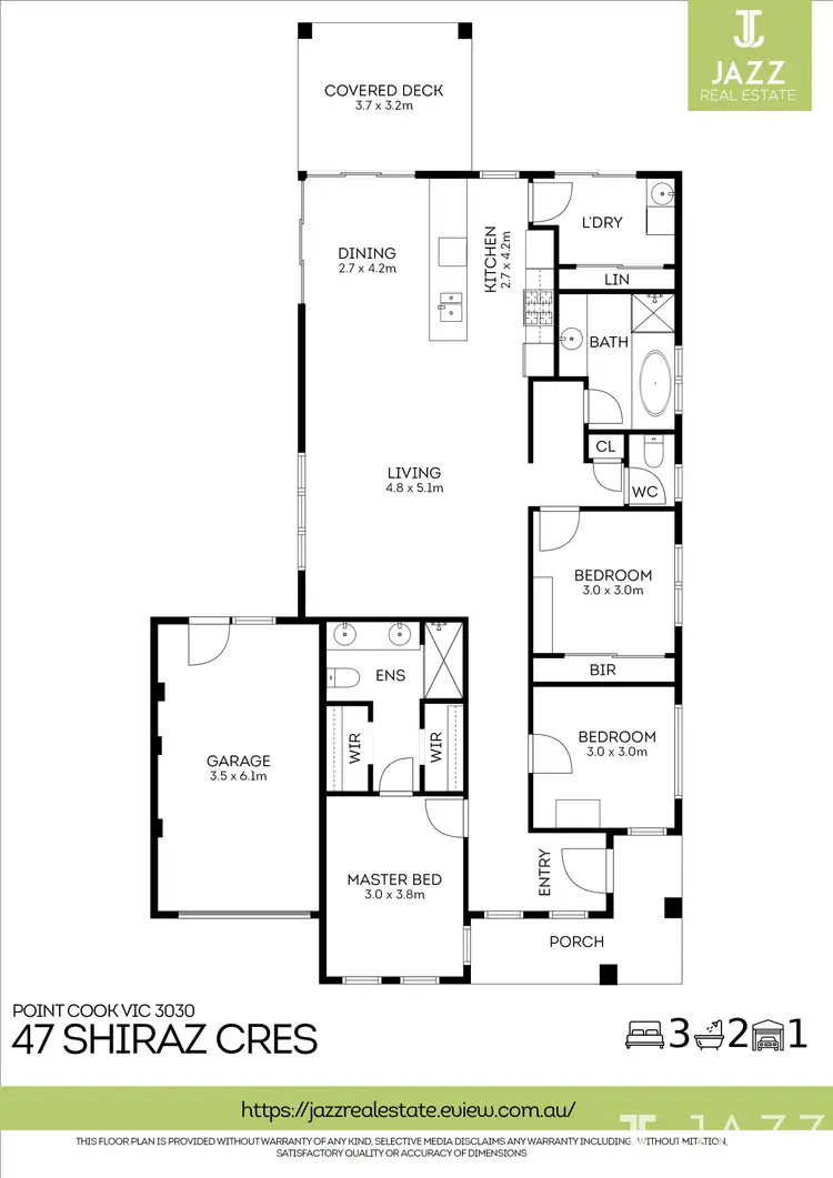 Floorplan of Homely house listing, 47 Shiraz Crescent, Point Cook VIC 3030
