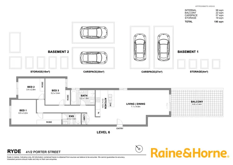 Floorplan of Homely apartment listing, 41/2 Porter Street, Ryde NSW 2112