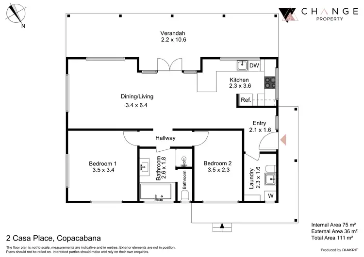 Floorplan of Homely house listing, 2 Casa Place, Copacabana NSW 2251