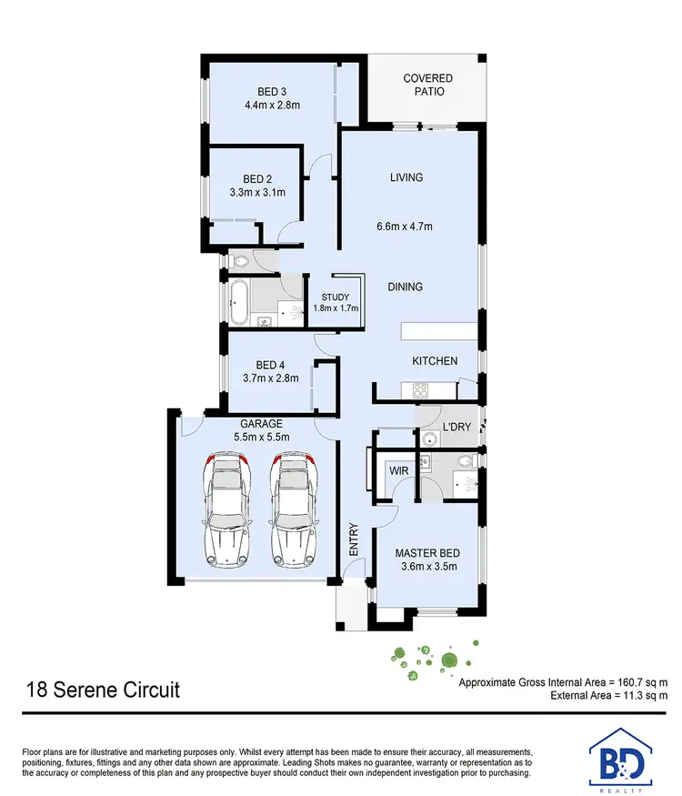 Floorplan of Homely house listing, 18 Serene Circuit, Narangba QLD 4504