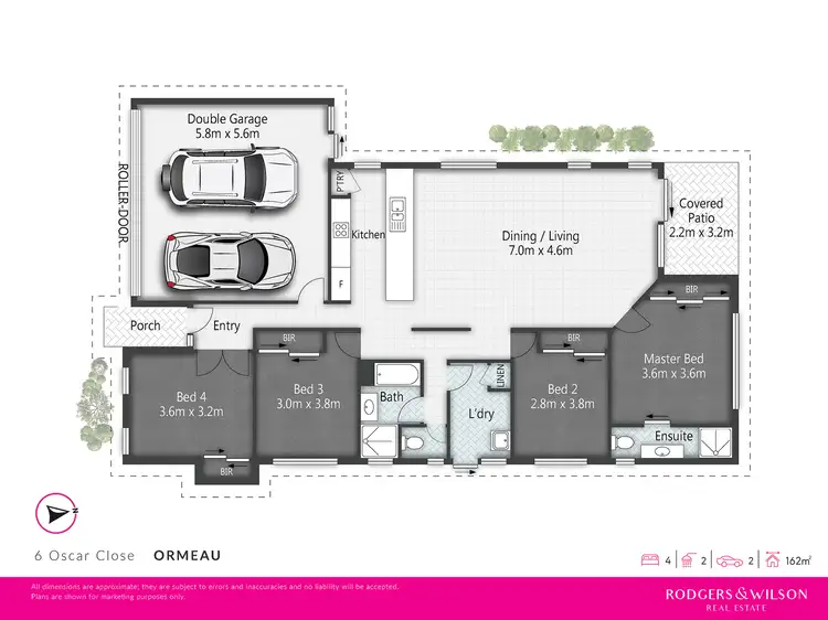 Floorplan of Homely house listing, 6 Oscar Close, Ormeau QLD 4208