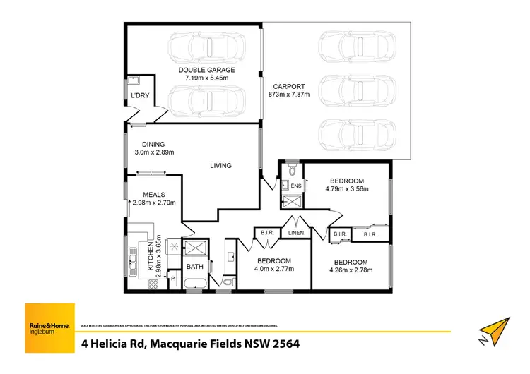 Floorplan of Homely house listing, 4 Helicia Road, Macquarie Fields NSW 2564