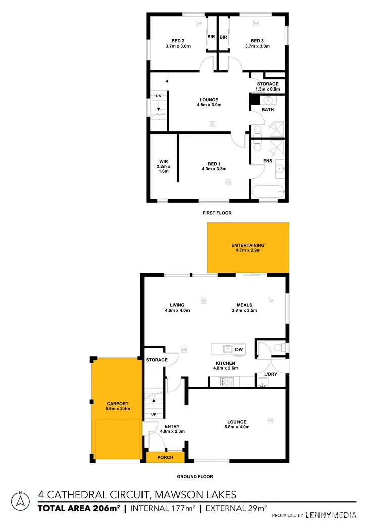 Floorplan of Homely house listing, 4 Cathedral Circuit, Mawson Lakes SA 5095