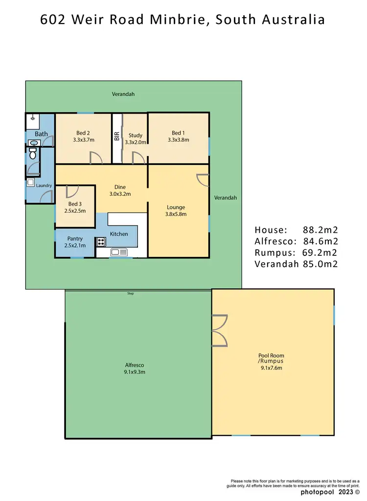 Floorplan of Homely house listing, 602 Weir Road, Minbrie SA 5602