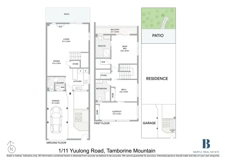 Floorplan of Homely unit listing, 1/11 Yuulong Road, Tamborine Mountain QLD 4272