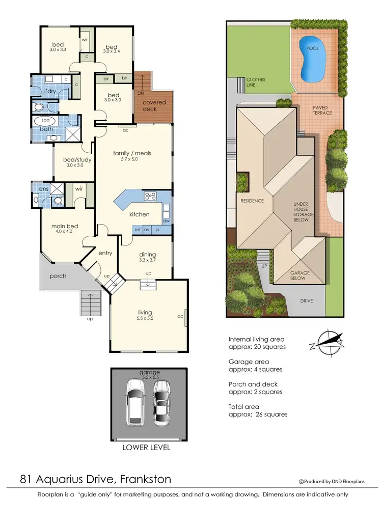 Floorplan of Homely house listing, 81 Aquarius Drive, Frankston VIC 3199