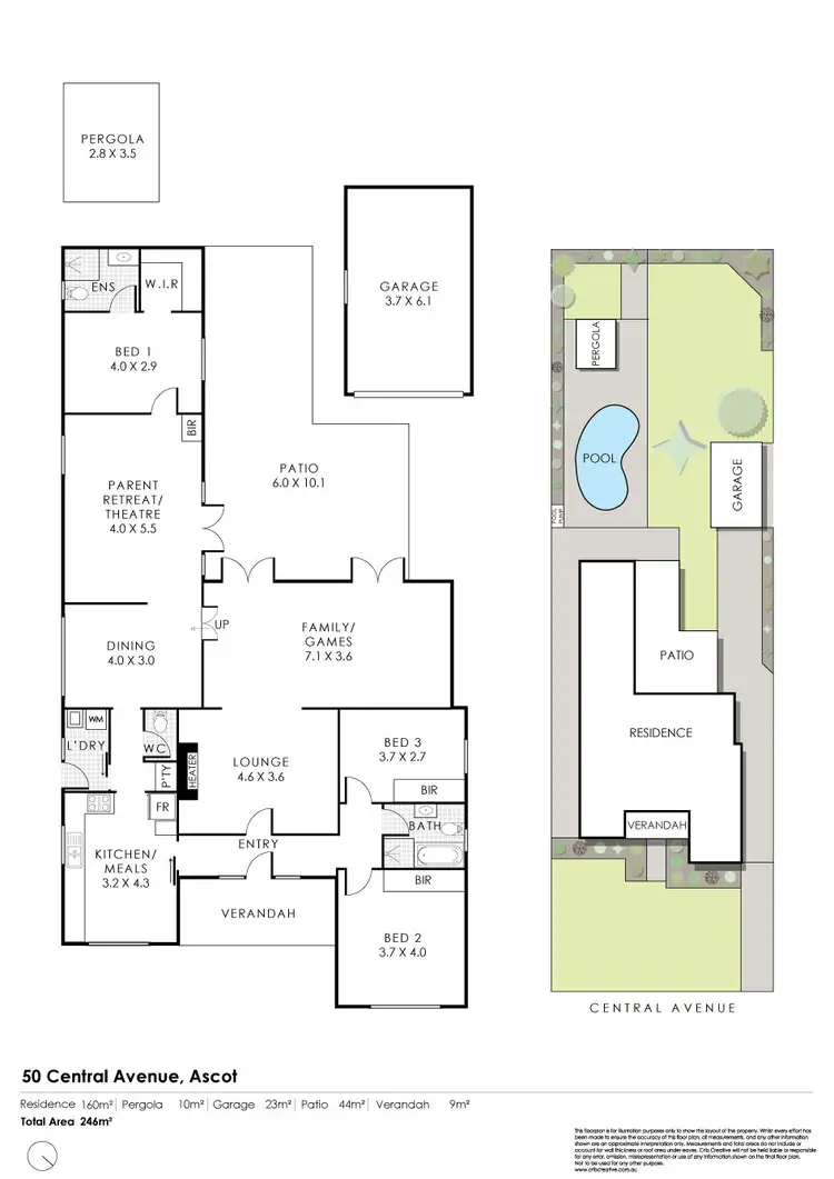 Floorplan of Homely house listing, 50 Central Avenue, Ascot WA 6104