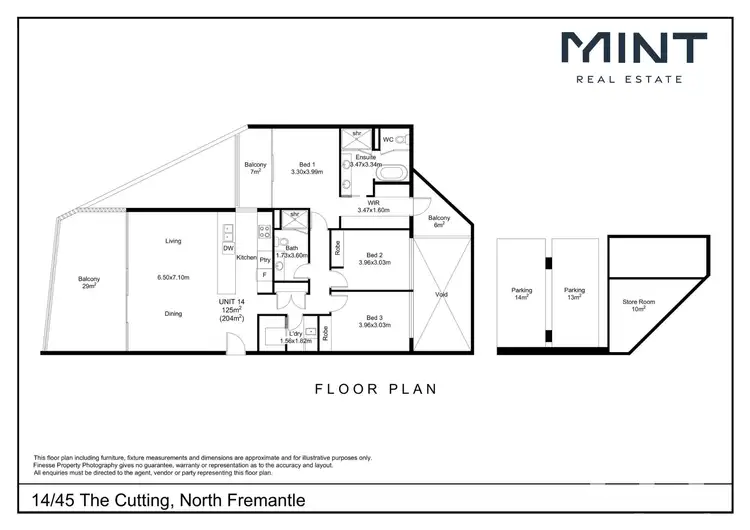 Floorplan of Homely apartment listing, 14/45 The Cutting, North Fremantle WA 6159