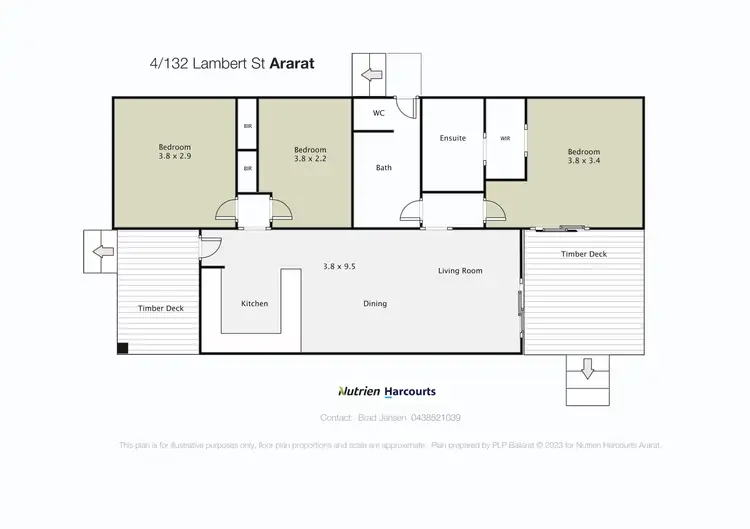 Floorplan of Homely house listing, 4/132 Lambert Street, Ararat VIC 3377