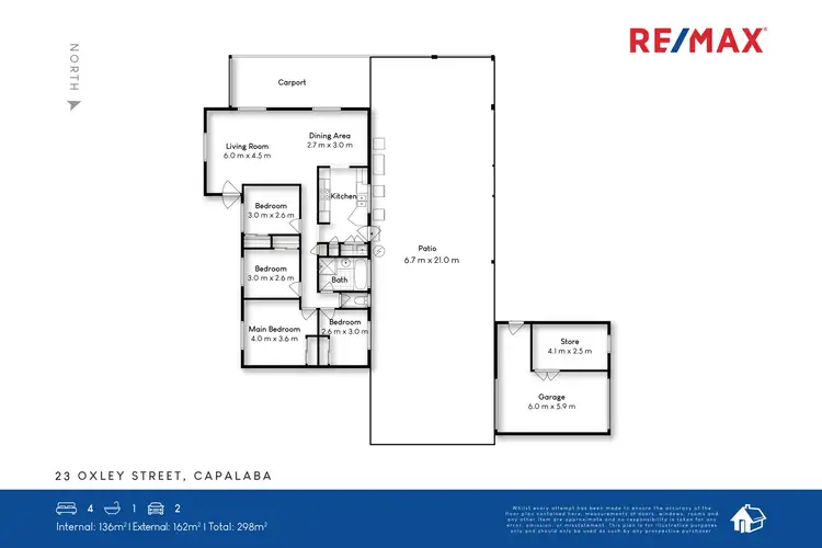 Floorplan of Homely house listing, 23 Oxley Street, Capalaba QLD 4157