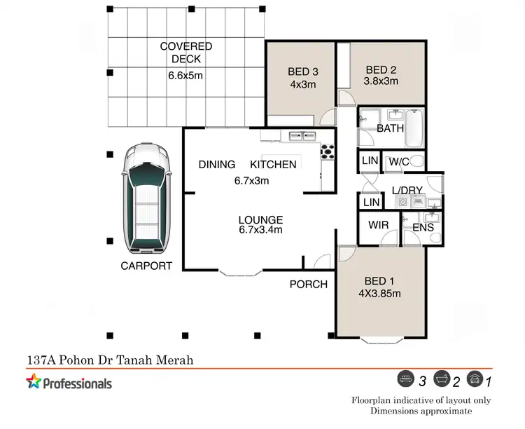 Floorplan of Homely house listing, 137A Pohon Drive, Tanah Merah QLD 4128