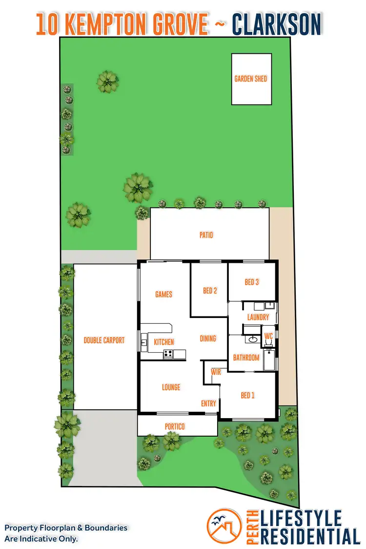 Floorplan of Homely house listing, 10 Kempton Grove, Clarkson WA 6030