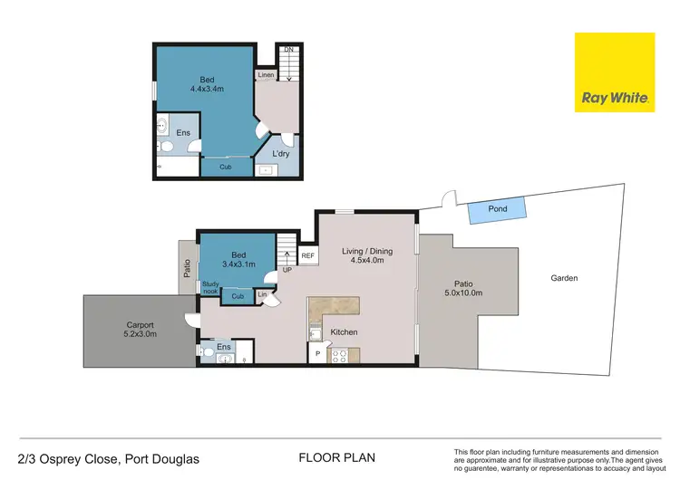 Floorplan of Homely apartment listing, 2/3 Osprey Close, Port Douglas QLD 4877