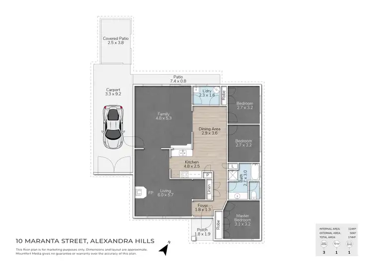 Floorplan of Homely house listing, 10 Maranta Street, Alexandra Hills QLD 4161