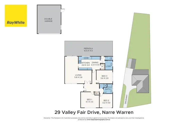 Floorplan of Homely house listing, 29 Valley Fair Drive, Narre Warren VIC 3805