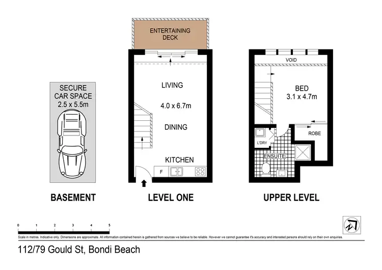 Floorplan of Homely apartment listing, 112/79 Gould Street, Bondi Beach NSW 2026