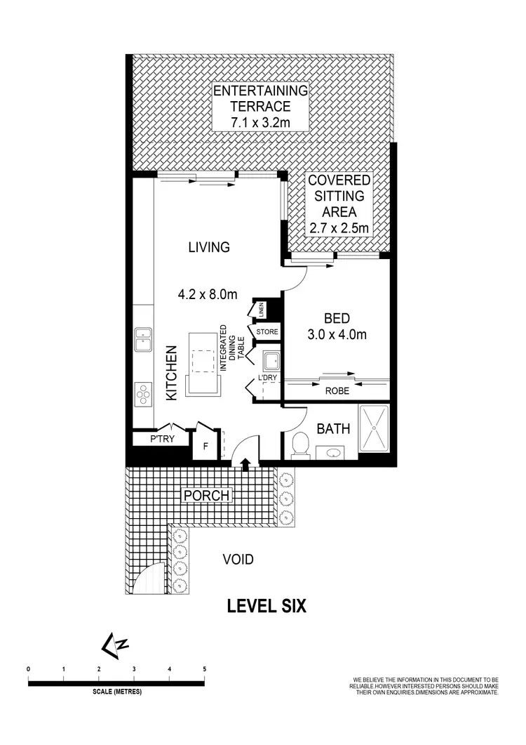 Floorplan of Homely apartment listing, B615/810-822 Elizabeth Street, Waterloo NSW 2017
