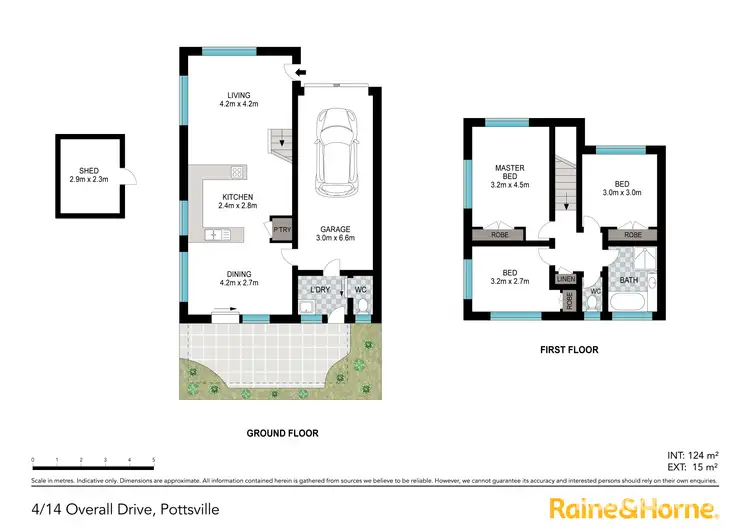 Floorplan of Homely townhouse listing, 4/14 Overall Drive, Pottsville NSW 2489
