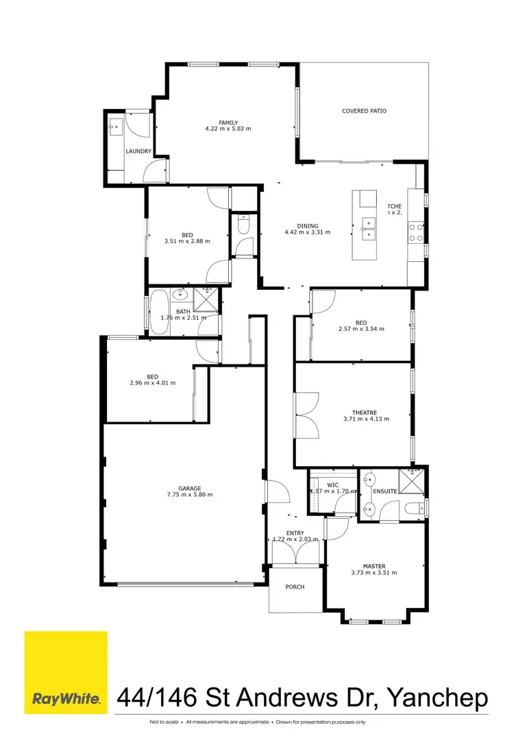 Floorplan of Homely house listing, 44/146 St Andrews Drive, Yanchep WA 6035