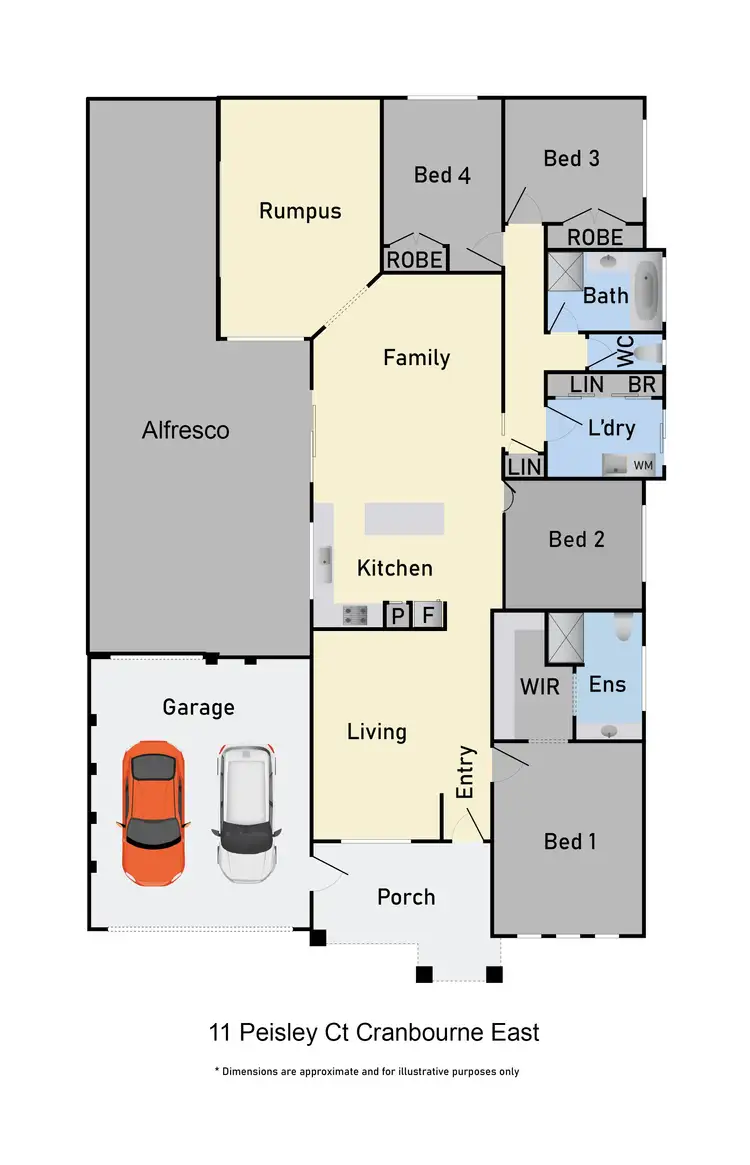Floorplan of Homely house listing, 11 Peisley Crescent, Cranbourne East VIC 3977