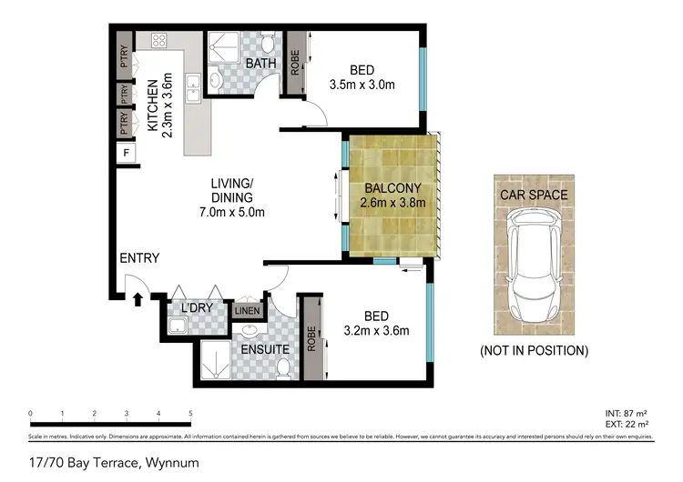 Floorplan of Homely unit listing, 17/70 Bay Terrace, Wynnum QLD 4178