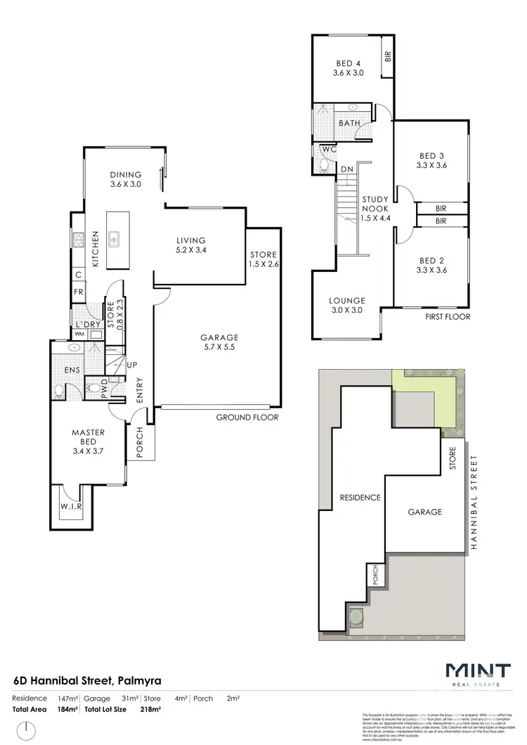 Floorplan of Homely house listing, 6D Hannibal Street, Palmyra WA 6157