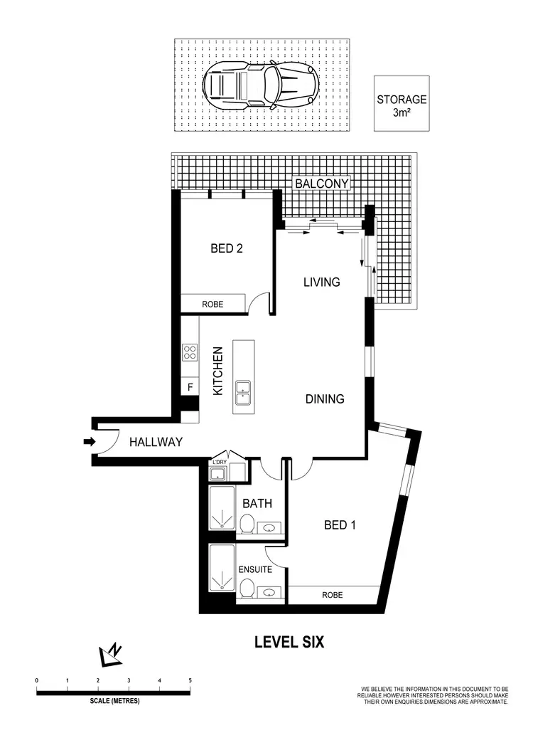 Floorplan of Homely apartment listing, 66/830 Bourke Street, Waterloo NSW 2017