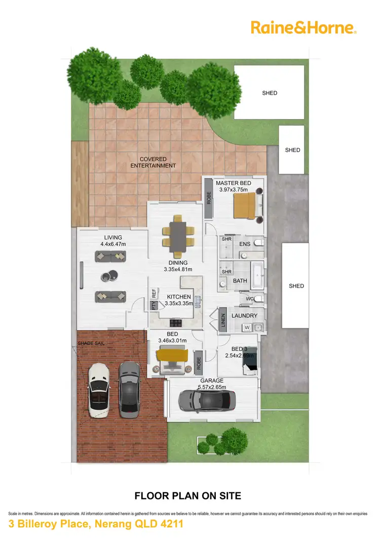 Floorplan of Homely house listing, 3 Billeroy Place, Nerang QLD 4211
