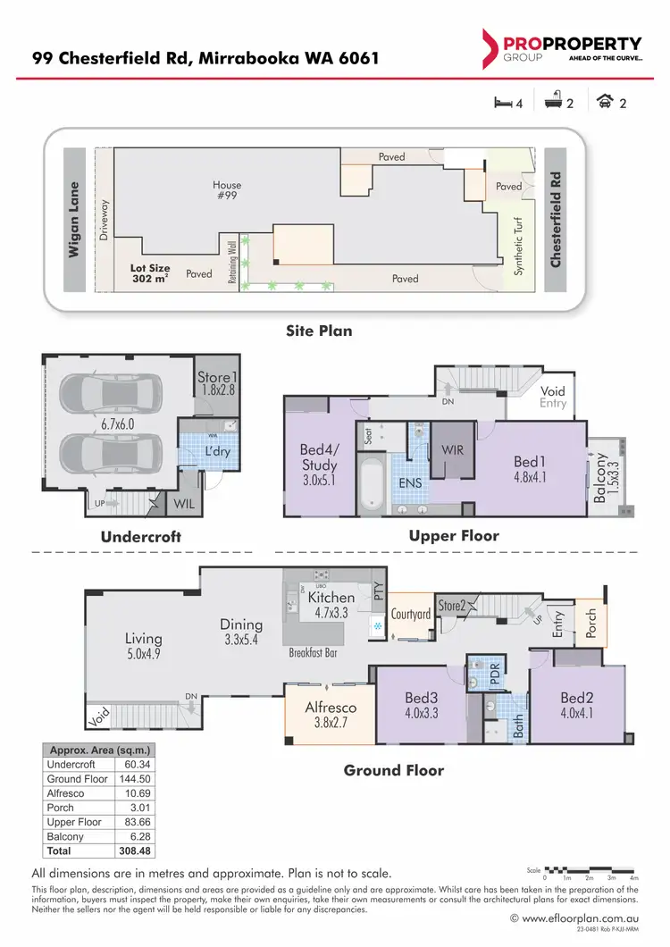 Floorplan of Homely house listing, 99 Chesterfield Road, Mirrabooka WA 6061