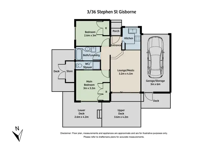 Floorplan of Homely house listing, 3/36 Stephen Street, Gisborne VIC 3437