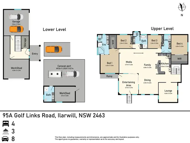 Floorplan of Homely house listing, 95A Golf Links Road, Ilarwill NSW 2463