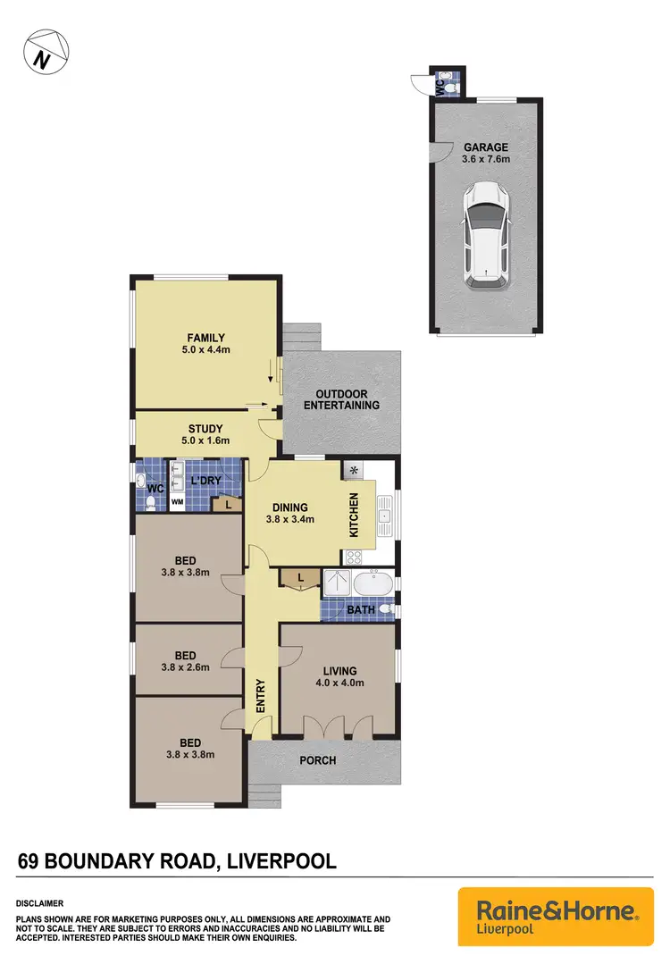Floorplan of Homely house listing, 69 Boundary Road, Liverpool NSW 2170