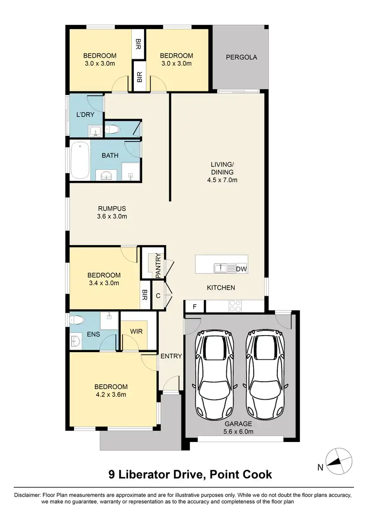 Floorplan of Homely house listing, 9 Liberator Drive, Point Cook VIC 3030