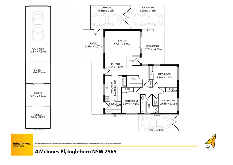 Floorplan of Homely house listing, 4 Mcinnes Place, Ingleburn NSW 2565